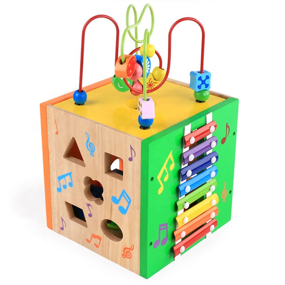 Cub educativ multifunctional cu forme si xilofon